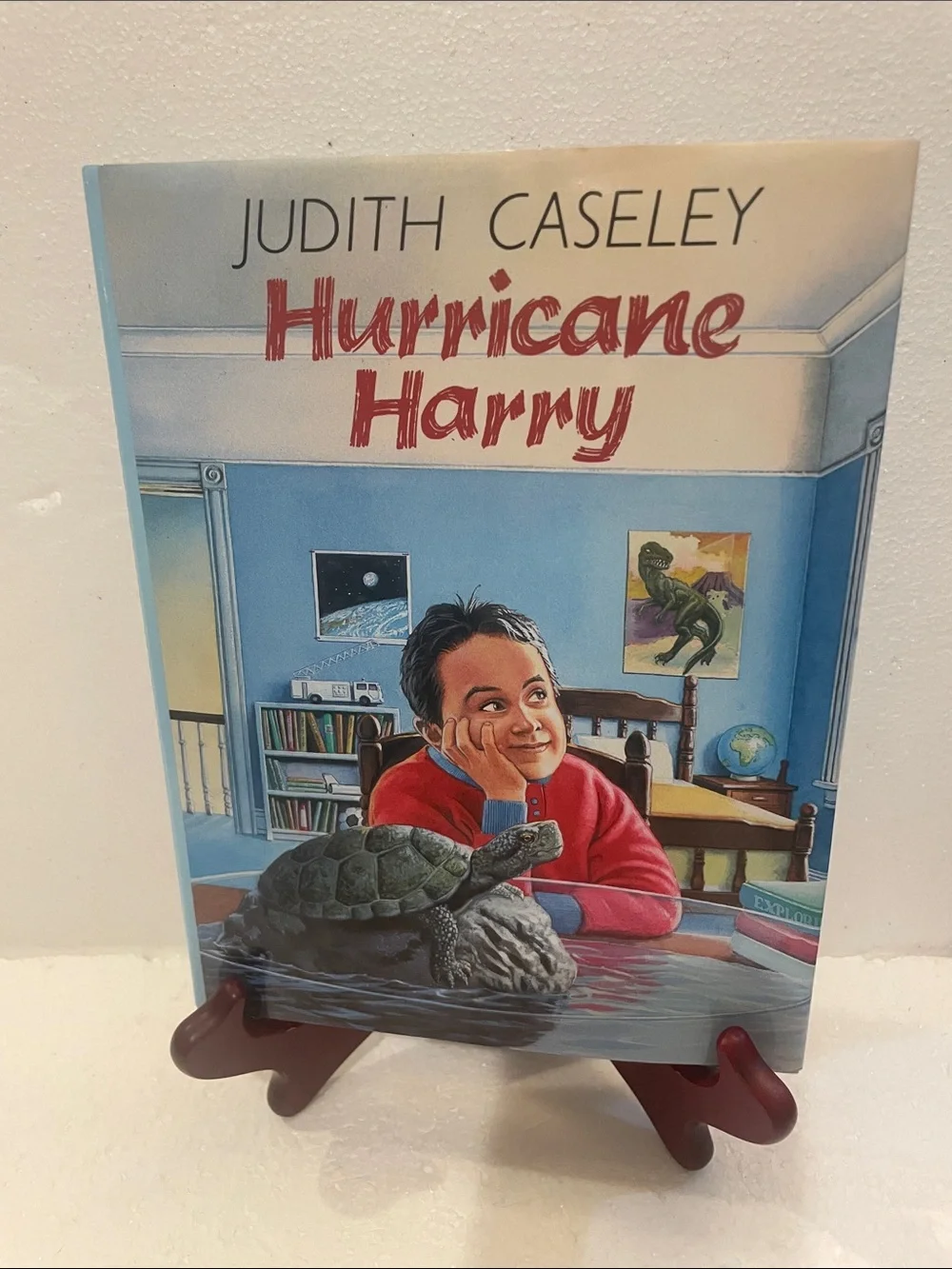 Vintage 1991 Hurricane Harry First Edition childrens AR Book HCDJ Judith Caseley